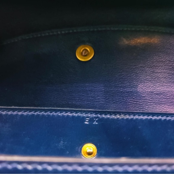 Vintage Hermes Navy Blue Leather Crossbody / Shoulder Bag - Picture 15 of 15